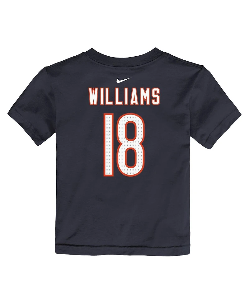 Nike Toddler Caleb Williams Navy Chicago Bears Player Name Number T-Shirt
