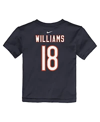 Nike Toddler Caleb Williams Navy Chicago Bears Player Name Number T-Shirt