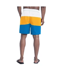 G-iii Sports by Carl Banks Men's Powder Blue/Gold Los Angeles Chargers Sunrise Volley Swim Shorts
