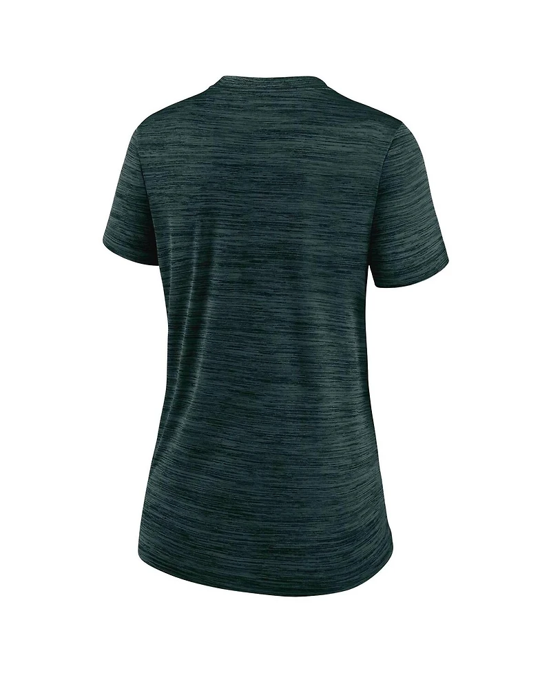 Nike Women's Green Athletics Authentic Collection Velocity Performance T-Shirt
