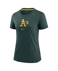 Nike Women's Green Athletics Authentic Collection Early Work Tri-Blend T-Shirt