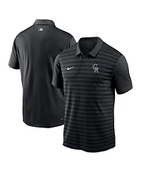Nike Men's Black Colorado Rockies Authentic Collection Victory Performance Polo Shirt