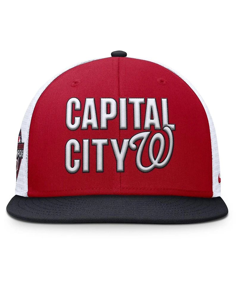 Nike Men's Red Washington Nationals Pro Trucker Snapback Hat