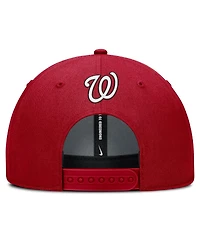 Nike Men's Red Washington Nationals Rise Gaberdine Adjustable Hat