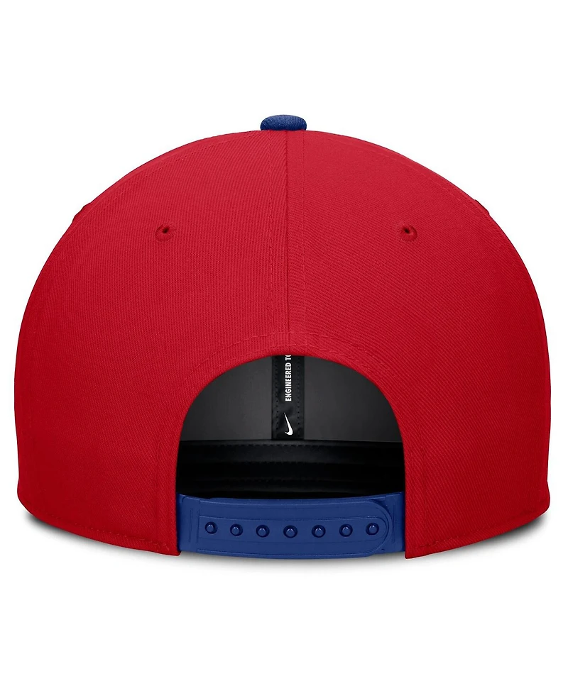Nike Men's Red/Royal Philadelphia Phillies Pro Performance Snapback Hat