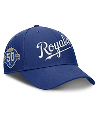 Nike Men's Royal Kansas City Royals Rise Gaberdine Adjustable Hat