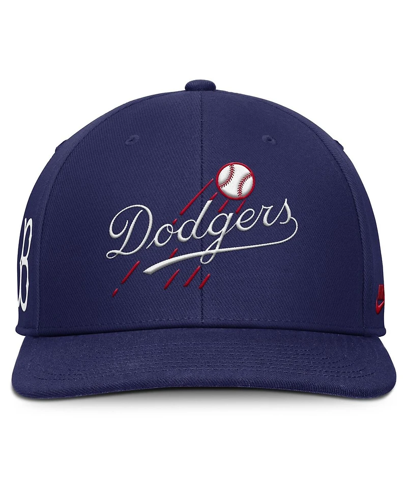 Nike Men's Navy Brooklyn Dodgers Pro Performance Snapback Hat