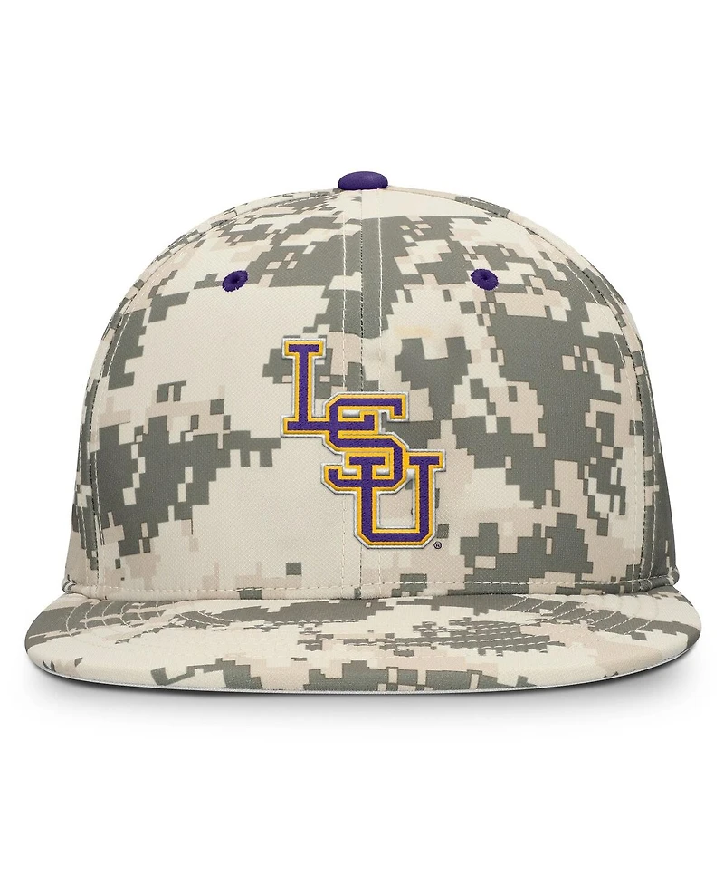 Nike Men's Digital Camo Lsu Tigers 2025 Dugout True Performance Fitted Hat