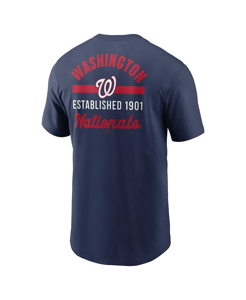 Nike Men's Navy Washington Nationals 2-Hit T-Shirt