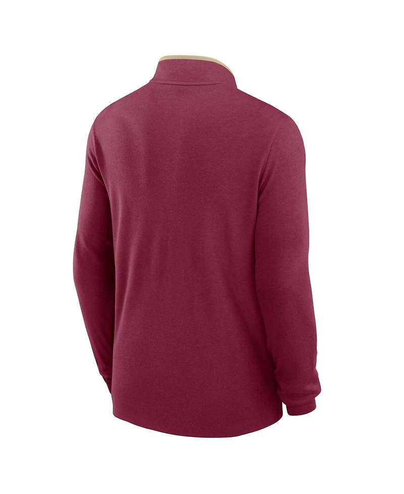 Nike Men's Garnet Florida State Seminoles Victory Performance Half-Zip Top