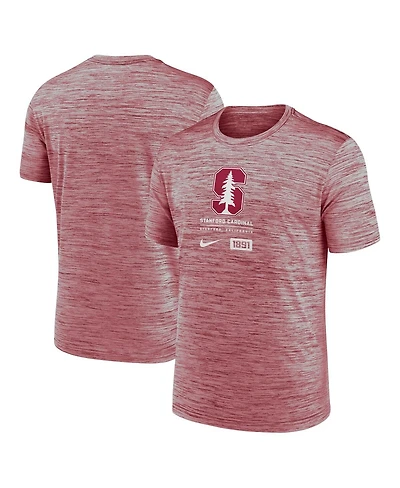 Nike Men's Cardinal Stanford Campus Center Block Velocity Performance T-Shirt