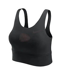 Nike Women's Black Kansas City Chiefs Performance Longline Sports Bra