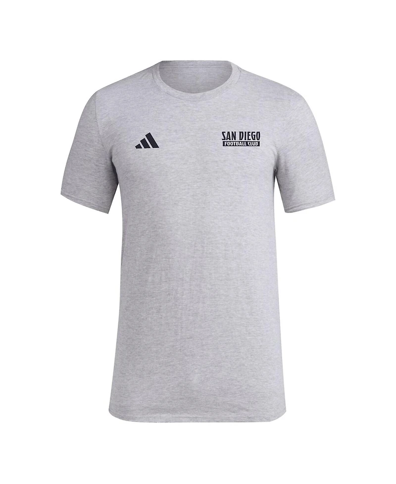 Adidas Men's Gray San Diego Fc Local Wrap T-Shirt
