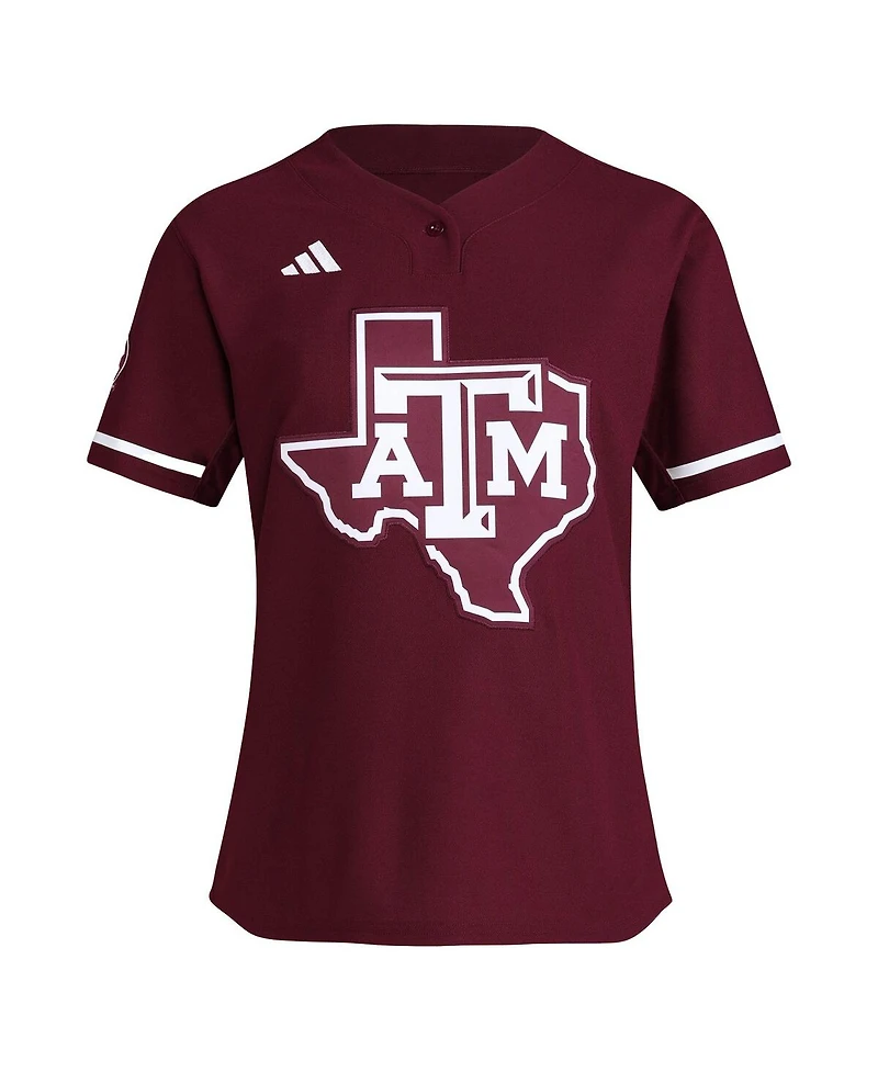 Adidas Women's Maroon Texas A M Aggies Replica Softball Jersey