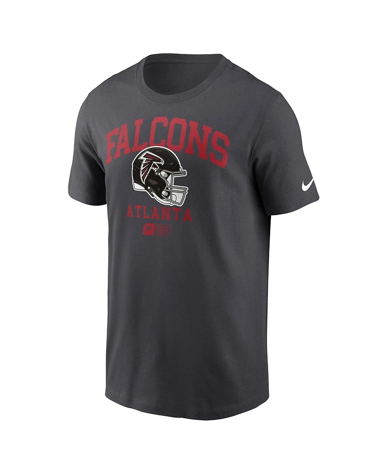 Nike Men's Anthracite Atlanta Falcons Helmet Essential T-Shirt