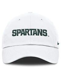 Nike Men's White Michigan State Spartans Core Club Mascot Wordmark Adjustable Hat