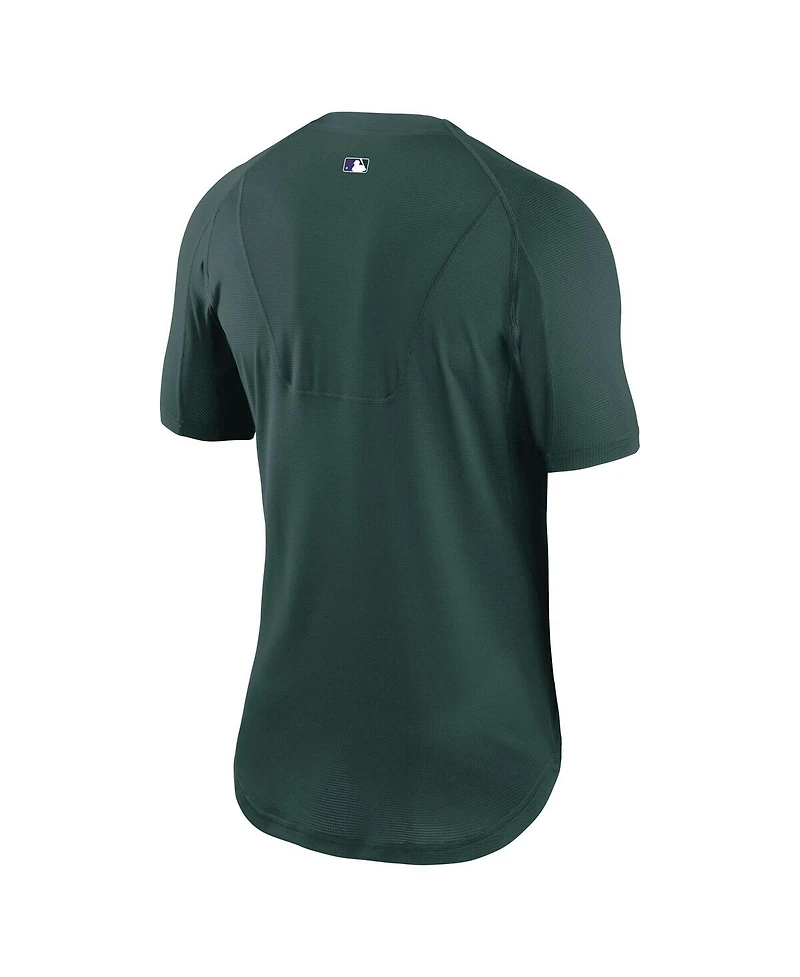 Nike Men's Green Colorado Rockies City Connect Performance Raglan Base Layer Top