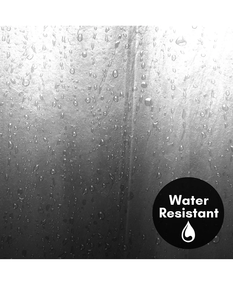 Americanflat 71x74 Ombre Grey Shower Curtain - Water Resistant - Polyester Fabric