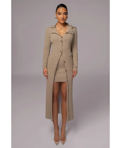 Jluxlabel Women's Lida Ribbed Duster