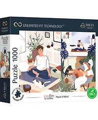 Trefl Prime 1000 Piece Puzzle - Yoga, Cats & Coffee: Peace of Mind