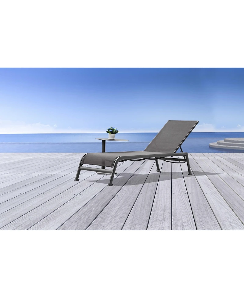 Oval Aluminum Side Table – Elegant Outdoor Accent Table for Patio & Outdoor Spaces