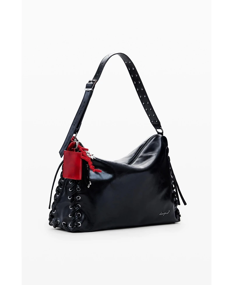 Desigual Women's Large shiny woven bag