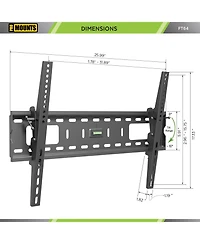 ProMounts Tilt Tv Wall Mount for TVs 42"
