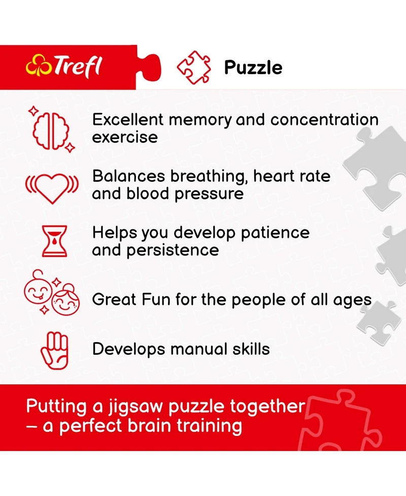 Trefl Red 1000 Piece Puzzle - Paris at dawn / Getty Images