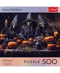 Trefl Red 500 Piece Puzzle - Halloween - Scary Skeletons