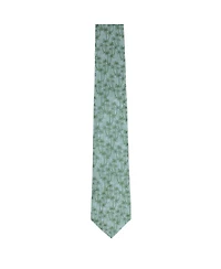 Trafalgar Men's Nohea Palm Tree Linen Blend Novelty Necktie