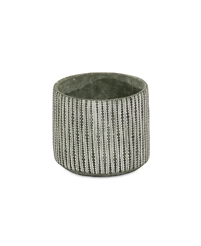 Dot Cement Round Planter – Modern Pot for Indoor & Outdoor Spaces