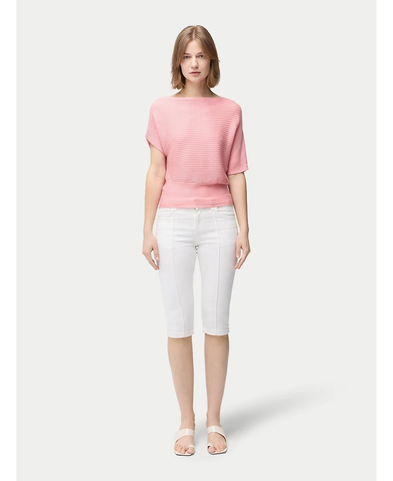 Gobi Cashmere Women's Short Dolman Sleeve Cashmere Sweater