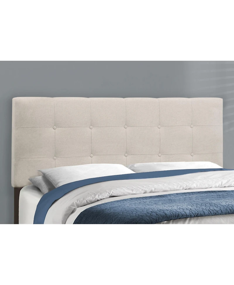 Upholstered Bed Frame with Padded Headboard for Bedroom Comfort