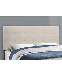 Upholstered Bed Frame with Padded Headboard for Bedroom Comfort