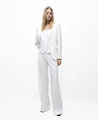 Mango Women's Double-Breasted Suit Vest Jacket