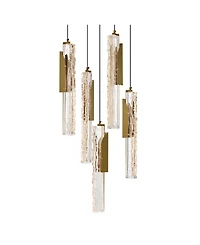 Cwi Lighting 18" Metal Valira Integrated Led Mini Pendant
