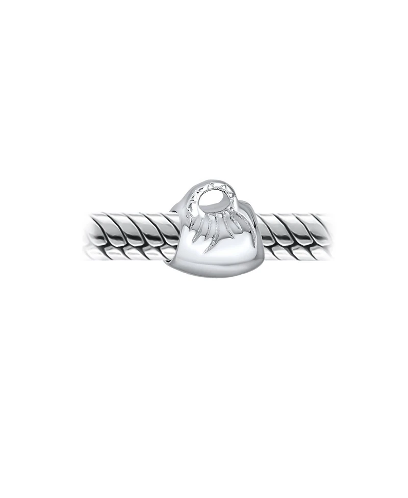 Bling Jewelry Fashion Clutch Purse Pocketbook Hand Bag Charm Bead Oxidized .925 Sterling Silver