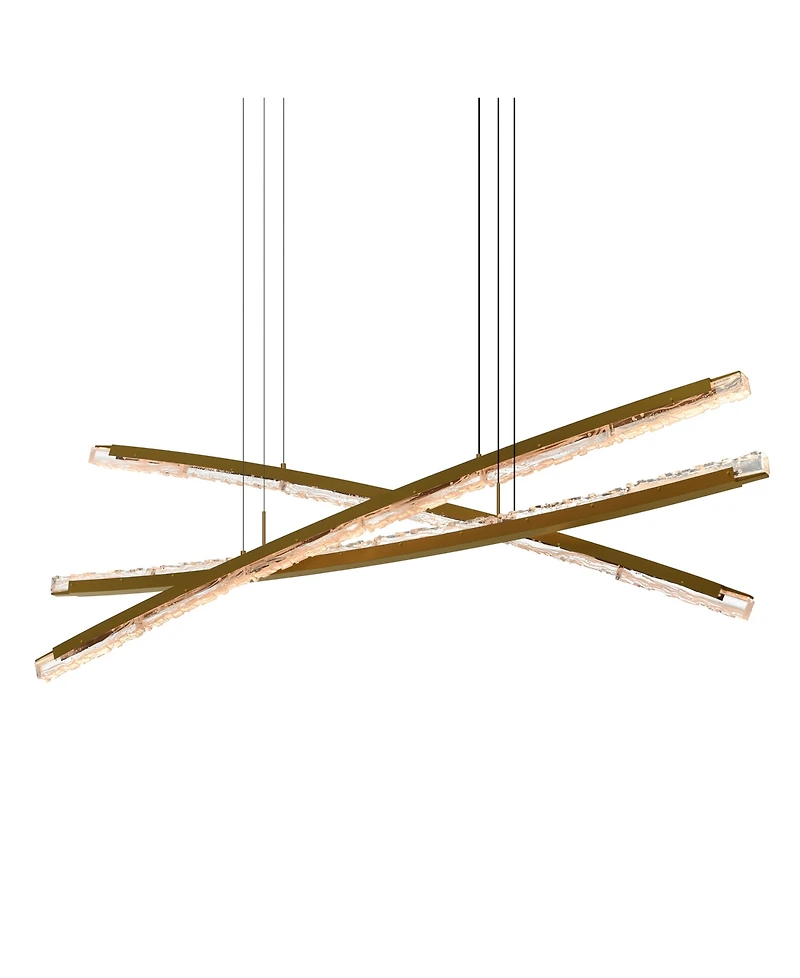 Cwi Lighting 26" Metal Saber Integrated Led Chandelier