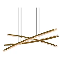 Cwi Lighting 26" Metal Saber Integrated Led Chandelier