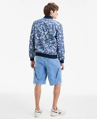 Sun Stone Mens Sun Kissed T Shirt Floral Print Bomber Jacket Denim Cargo Shorts Exclusively At Macys