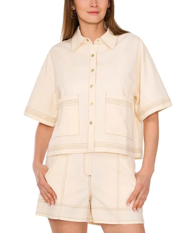 Parker Women's Short-Sleeve Stitched Jacket