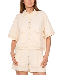 Parker Women's Short-Sleeve Stitched Jacket