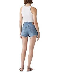 Levi's Women's 501 Button Fly Cotton High-Rise Denim Shorts