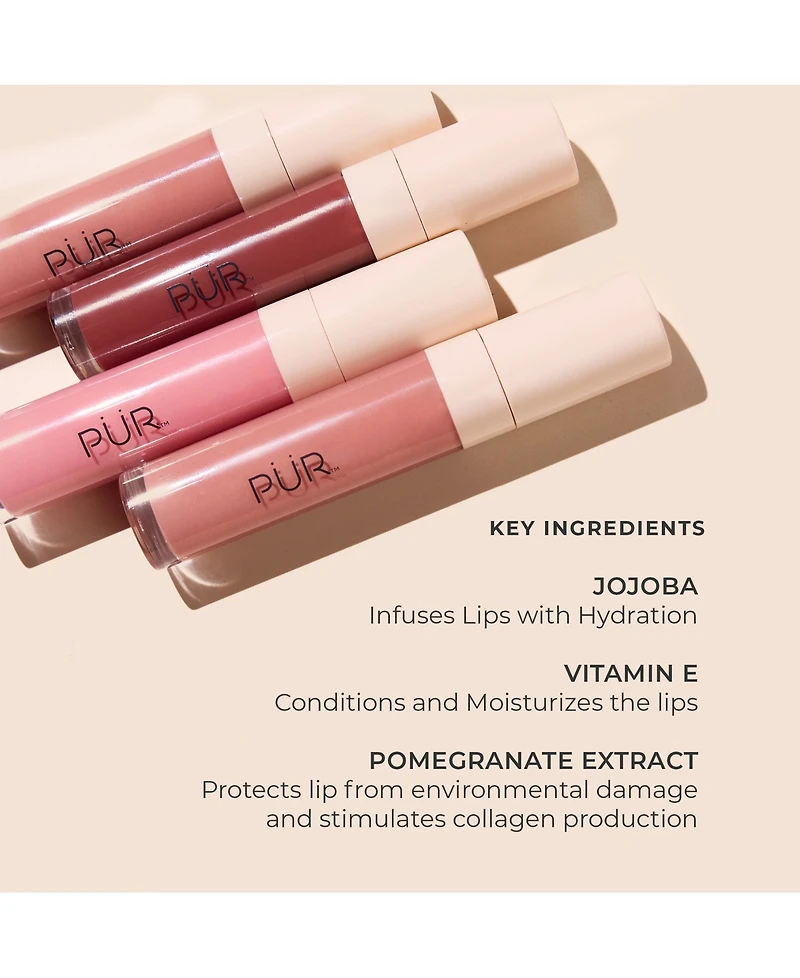 PUR Glossy Lip Tint Plumping Tinted Oil