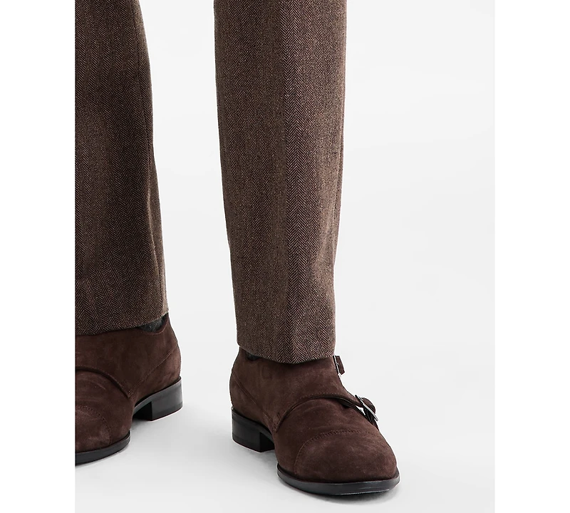 Hugo by Boss Men's Modern-Fit Herringbone Suit Pants