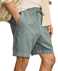 Lucky Brand Men's 7 Inch Linen Pull On Shorts