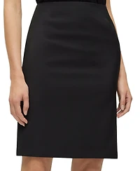 Boss by Hugo Women's Wool Slim-Fit Pencil Skirt