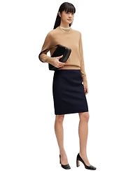 Boss by Hugo Women's Wool Slim-Fit Pencil Skirt