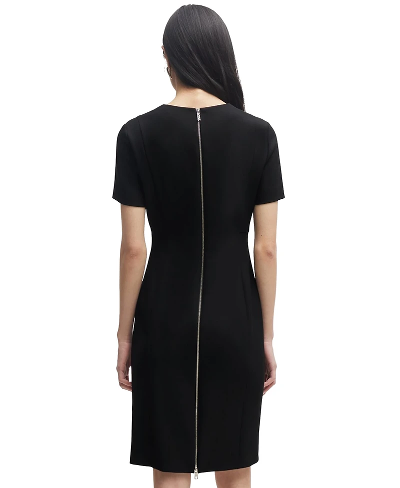 Boss by Hugo Women's Slim-Fit Full Rear Zip Dress