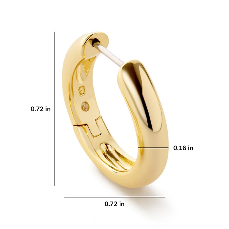 Ana Luisa Gold Hoop Earrings - Giulia Medium